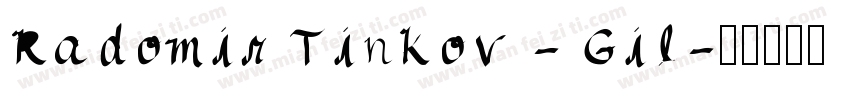 Radomir Tinkov - Gil字体转换